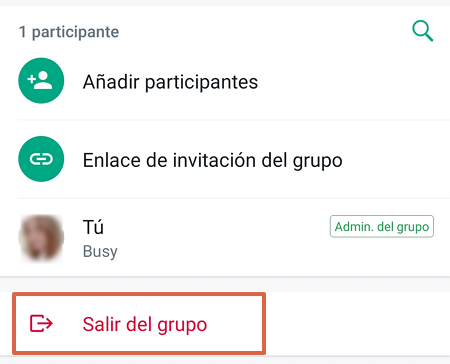 Cómo eliminar o borrar un grupo de WhatsApp salir del grupo