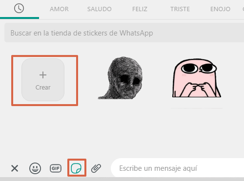 Crear stickers en WhatsApp desde la versión web