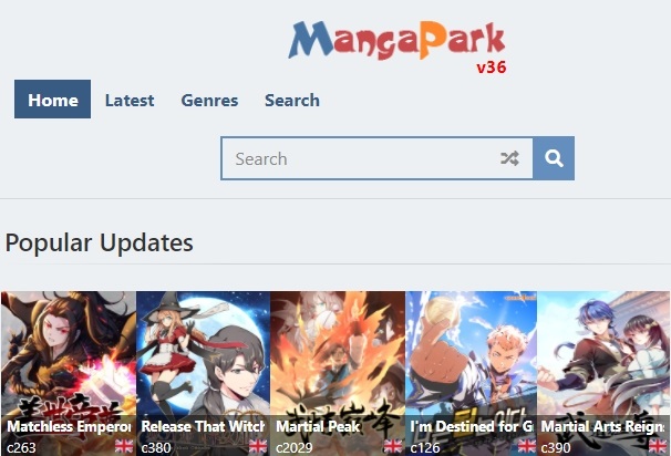 Las mejores paginas para leer manga online gratis MangaPark