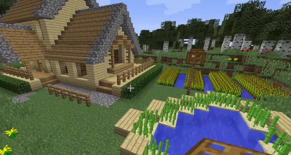 Ideas y diseños de casas para Minecraft. Casa de campo survival