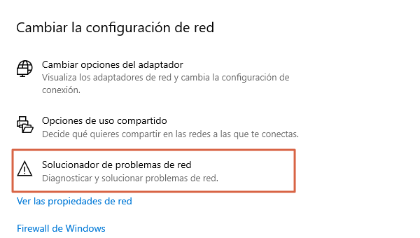 Utiliza el solucionador de problemas de Windows para solucionar el error no es posible conectarse a esta red en Windows 10